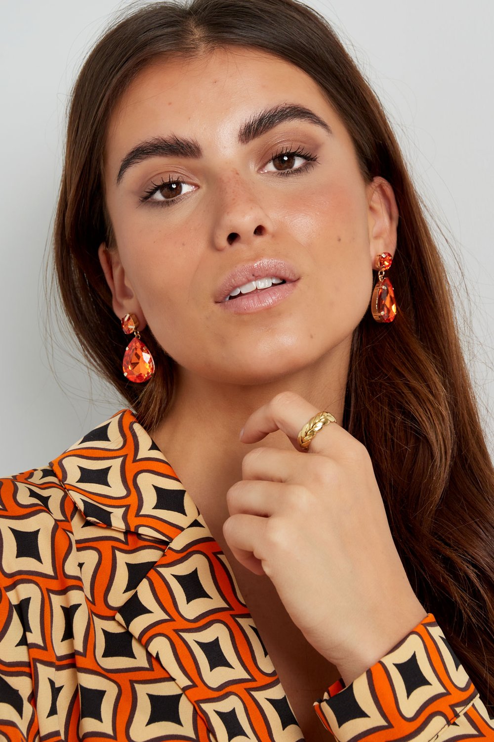 Ohrringe Glasperlentropfen h5Bild2